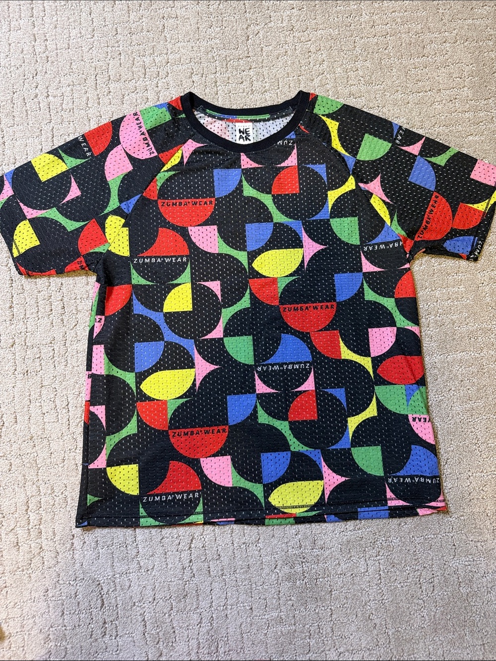 Zumba Haus Mesh Crew Neck Top